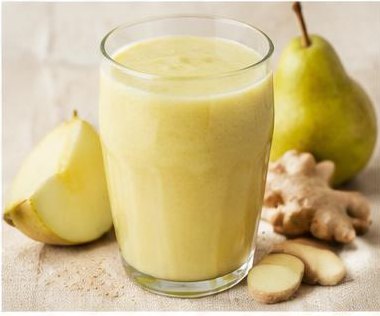 Suco de Pera com Gengibre