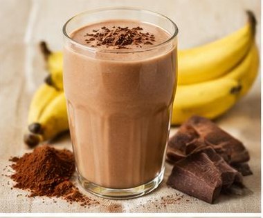 Vitamina de Banana e Cacau