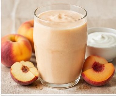 Vitamina de Pêssego e Iogurte
