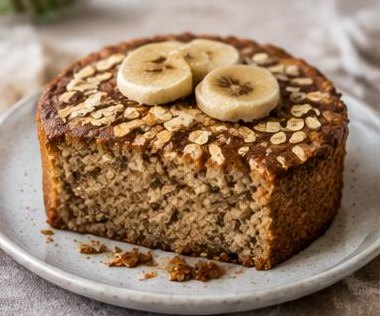 Bolo de Banana com Aveia