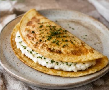 Crepioca de Frango e Requeijão