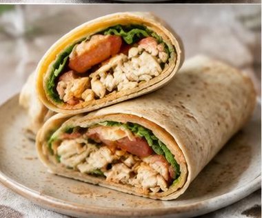 Wrap de Frango com Cenoura