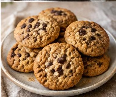 Cookies de Aveia e Chocolate