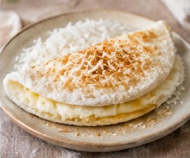 Tapioca de Coco e Banana