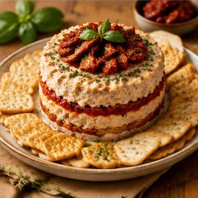 Pavê Salgado com Tomate Seco e Atum