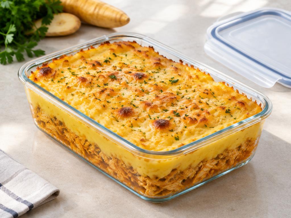 Escondidinho de Frango com Mandioquinha