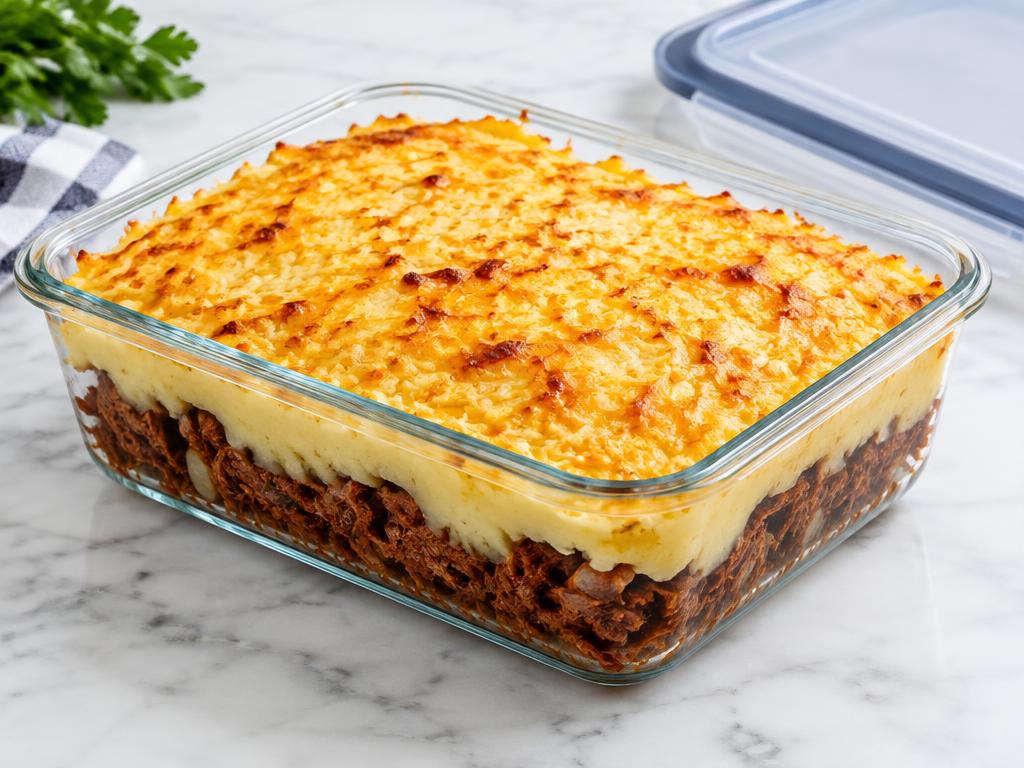 Escondidinho de Carne-Seca com Aipim