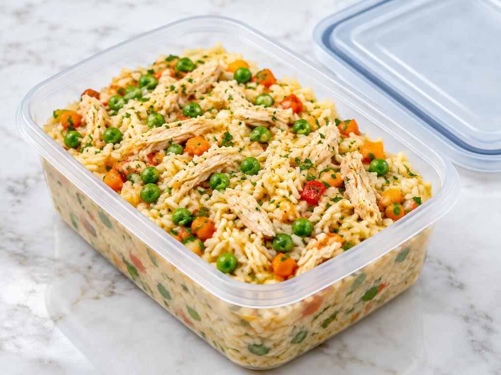 Arroz Cremoso de Frango com Legumes